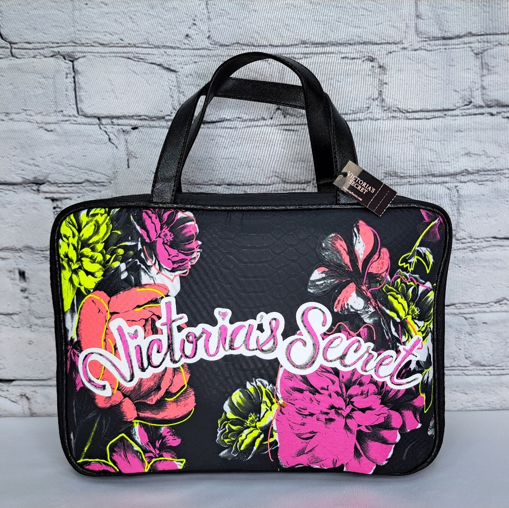VICTORIA'S SECRET 'JETSETTER' DOUBLE STRAP HANGING TOILETRY BAG LIMITED-EDITION